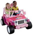 887961004762 Fisher-price Power Wheels Barbie Jammin Jeep Wrangler Dark Pink