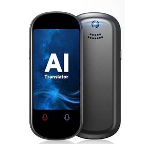 Ai Translator 75368 Portable Two Way Real Time Voice Translation Device Grey Wifi