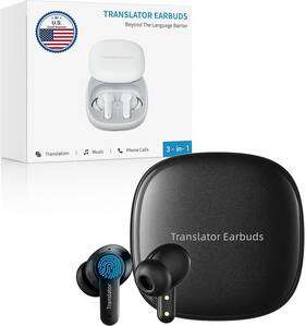 Anfier A-m3-bk-off2 M3 Ai Translation Earbuds Real Time Language Translator Device In 144 Langua