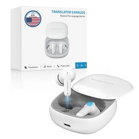 A-m3-wh-off1 Anfier M3 Ai Translation Earbuds Real Time Offline Translator Device In 144 Languag