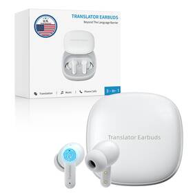 Anfier Anfier-m3-wh-on M3 Ai Translator Earbuds Real Time Online Translation Device In 144 Language