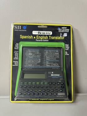 Tr-2800 Berlitz 020963028002 Seiko Instruments Sii Spanish - English Translator Brand New