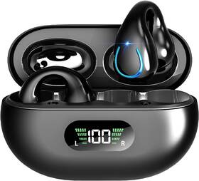 Boytond 762304416474 Ultra Open Ear Earbuds Bone Conduction Headphones Clip-on Wireless Earphone
