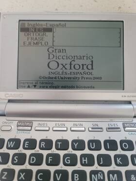 Casio Casio Ew-s2100 Electronic Dictionary Ex-word Ew-2100tested English To Spanish Us Seller