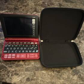 Casio E-z200 Electronic Dictionary Translator Red Chinese English With Case