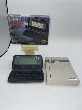 Sf-7700d Casio Chinese- Language Digital Diary With Manuel And Box 64 Kg Untested