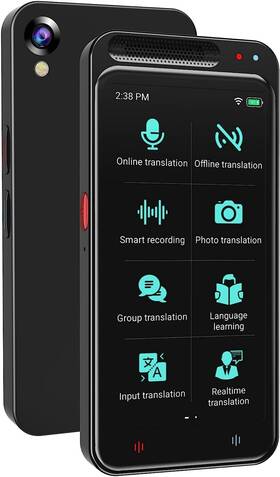 Ectaco 789981011020 Itravl Z6 Language Translator Device Black Portable Two-way Voice Interpre