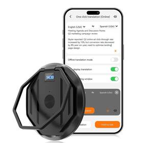 Elbroun B0f7k9gnr3 Ai Translator Recorder Bluetooth 5.3 Language 140 64 G
