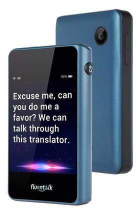 Tmk007 Fluentalk By Timekettle Portable T1 Mini Translator Device No Wifi Needed Blue