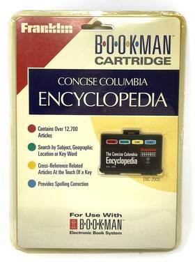Enc-2005 Franklin 084793121562 Bookman Cartridge The Concise Columbia Encyclopedia - New