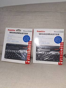 08479373112 Franklin Wordmaster Thesaurus Speller Word Game Player-lot Of 2