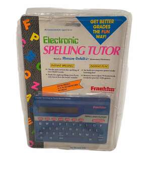 Sa-50 Franklin 084793731754 Vtg Merriam-webster Spelling Tutor Model Handheld Games New