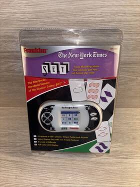Franklin 084793998980 Nyt-100set Electronic Set Game New York Times - New/sealed Rare