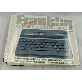 465754 Franklin Spelling Ace Sa-98 Gray Second Edition Electronic Speller Box