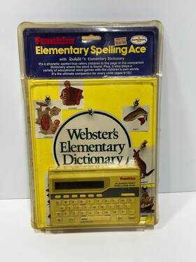 63-679 Franklin Vintage Elementary Spelling Ace With Webster Dictionary 1989 Model