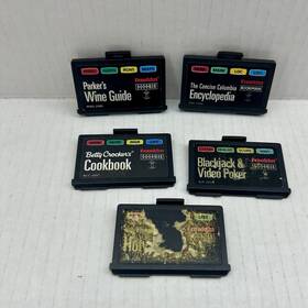 Ta-265 Franklin Bookman Cartridges Lot Of 5 Encyclopedia Cooking Poker Bible Untested