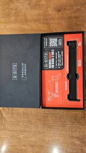 G-s173 Franklin Armory Binary Trggr G17 Mod Kit Slide And Trijicon Tridium Sight