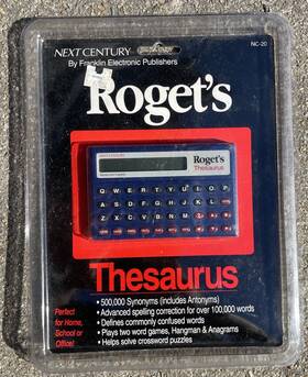 Nc-20 Franklin New Rogets Thesaurus Next Century Electronics Nc20 Home School Vintage