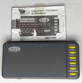 A17321 Global Translator Vintage 6 Language And Data Bank With Manual