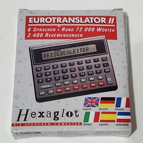 Hexaglot 020578069663 Euro Translator Pocket Calculator English French German Italian Spanish Dutch
