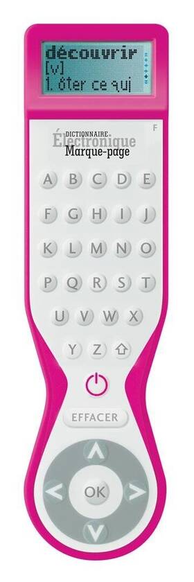 If 035393986032 Electronic Dictionary Bookmark Single Language Definitions French Pink