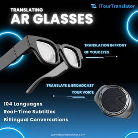 Itour-25 Itourtranslator Ar Glasses Camera Voice Chatgpt Watch Smart Display Open Box