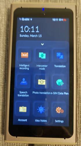 Langogo Technology Co. Ltd. 971824320190 2-in-1 Ai Translator Device And Voice Recorder Transcriber 104 Languages