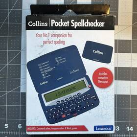 Dc753en Lexibook Collins Electronic Pocket Spellchecker Thesaurus Crossword