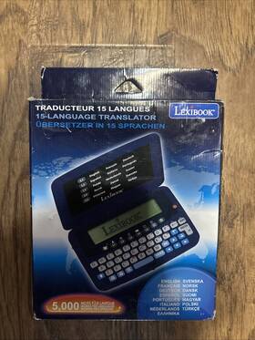 Lexibook Ntl1570 15-language Translater European Convertor With Games And Clock -