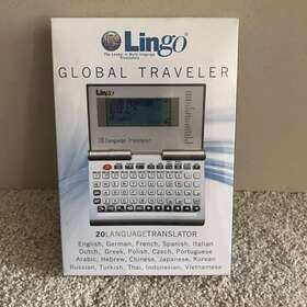 A14742 Lingo Global Traveler - 20 Language Translator 400k Words World Time
