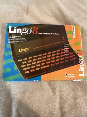 A24528 Lingo 8 Global Language Translator Plus 6 Metric Currency Conversions And More