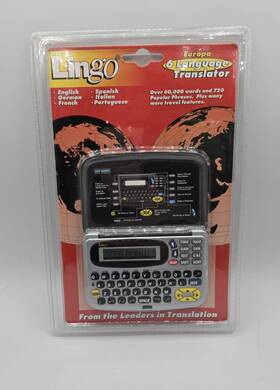 Tr-600c Lingo Europa 6 Language Translator Electronic Calculator World Clock Nip