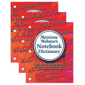6503-3 Merriam-webster Notebook Dictionary Pack Of 3