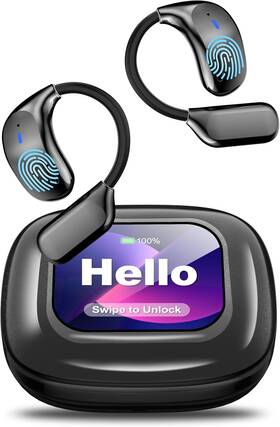 Merryking 744759386724 Ai Language Translation Earbuds Lcd Touch Screen Ows Real-time Translator For 1