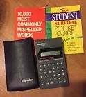 Ps-99 U.s Pat Franlin Computer 10 000 Most Misspelled And Troll Franklin Spelling Ace 1988 Spell Checker With Case 2 Mini Books