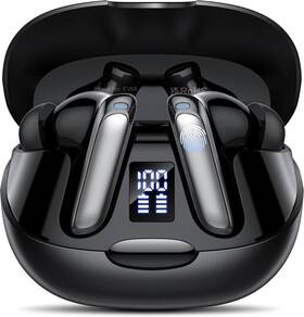 Ev68 Puqo Ai Language Translation Earbuds 3-in-1 Translator Real Time Black