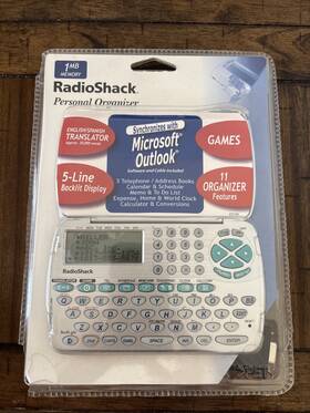 650-1219 Radioshack Radio Shack Personal Organizer English Spanish Microsoft Outlook