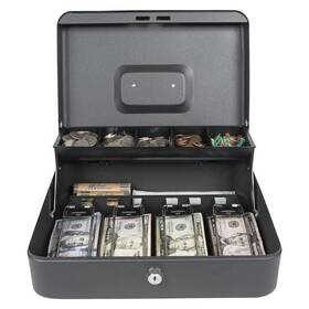Rscb-400n-ob Royal Sovereign Money Handling Security Box Cash With Tiered-tray
