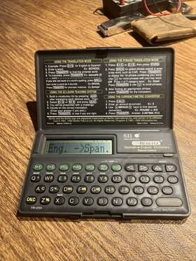 Tr-2710e Seiko Electronic Translator Spanish English Dictionary Sii Berlitz Tr-2710eworks