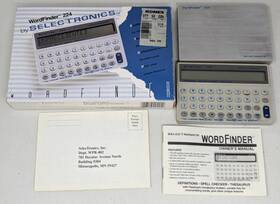 Selectronics 086718202240 Vintage 1990 Wordfinder 224 Spell Check Thesaurus Definitions Works