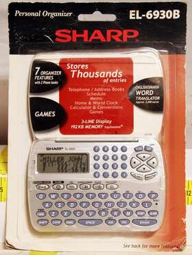 El-6930b Sharp 074000018013 Eng/esp Translator Electronic Personal Organizer Calculator Nib