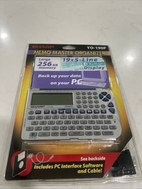 Yo-190p Sharp Vintage Sealed Memo Master Organizer A Personal Digital Assistant
