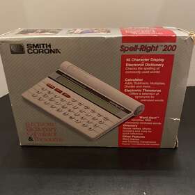 Smith Corona 036652670179 Vtg 1988 Spell Right 200 Dictionary Calculator Thesaurus Works