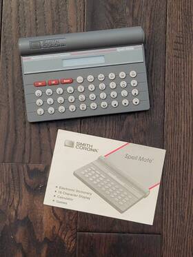 1137821 Smith Corona Spell Mate Electronic Dictionary And Calculator 1988 Vintage