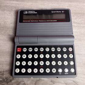 Smith Corona Spell-mate 20p 1989 Electronic Dictionary Thesaurus And Calculator