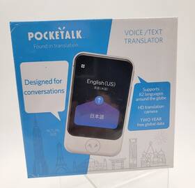 32780 Sourcenext Pocketalk S Translator Global Communication Esim 2yr 74 Languages Black Ptsgk Us