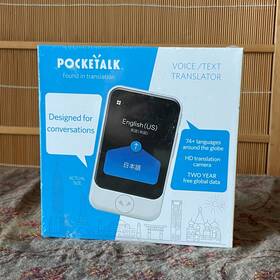 Sourcenext 549804753201 New Pocketalk S Translation Device Global 2-year Sim Black