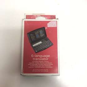 Target 490021009999 2011 6 Language Translator New Open Box French Italian German Spanish