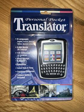 Pl-62016 Tech Tools Personal Pocket Translator By 6 Languages Spanish German Ect.new