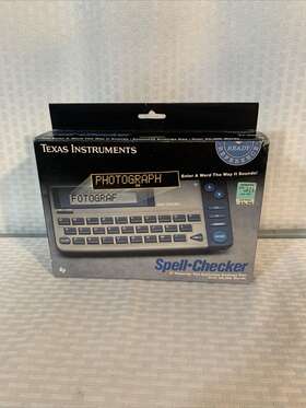 Ti-rr1 Texas Instruments 033317062775 New Vintage 1988 Rare Thesaurus Spell-checker